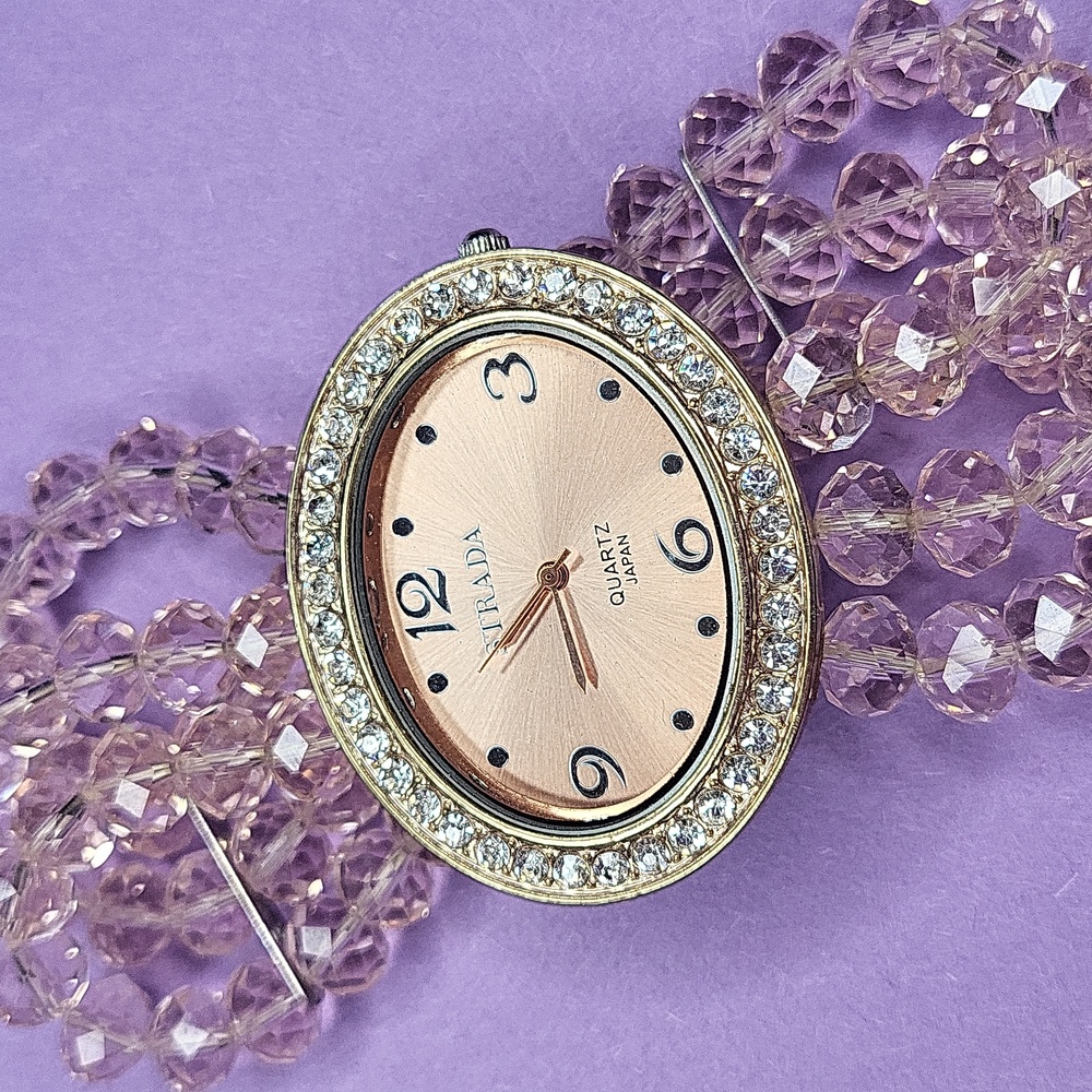 Strada Gold and Peach Women's Watch